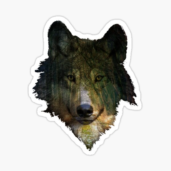 "Lone Wolf" Sticker by arcbpod Redbubble