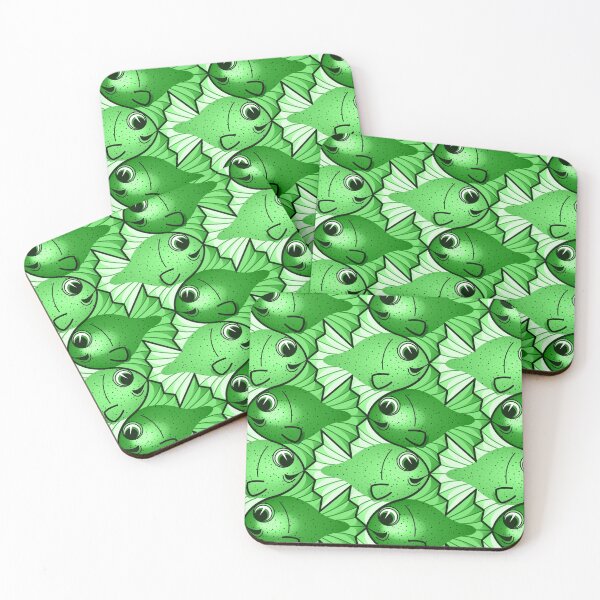 Item preview, Speckled Fishes - Green designed and sold by DaveSavageArt.