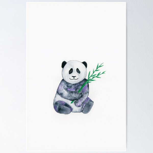 Item preview, Panda Holding Bamboo Plant designed and sold by CHL  Art.