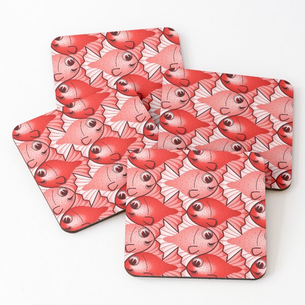 Item preview, Speckled Fishes - Red designed and sold by DaveSavageArt.