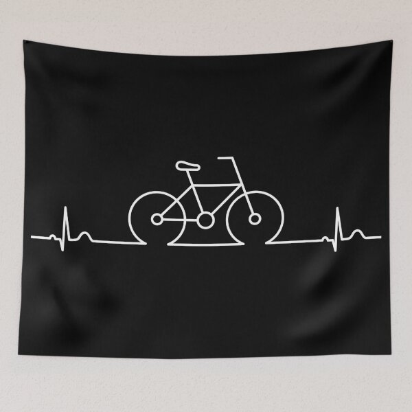 Artikelvorschau, Fahrrad mit Herzschlaglinie, EKG. entworfen und verkauft von TashaVector.