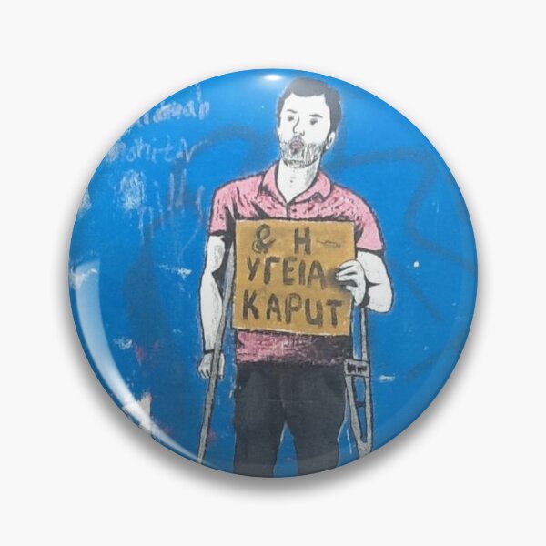 Item preview,  Graffiti Street art, Disabled Man With crutches - Kaput sticker,laptop sticker, designed and sold by MyStreetArts.