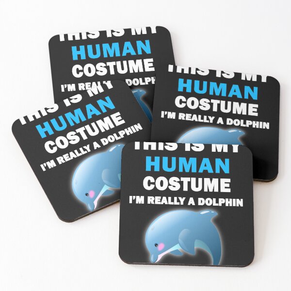 Item preview, This Is my Human Costume I'm Really A Dolphin Halloween designed and sold by ANAS MAATI.