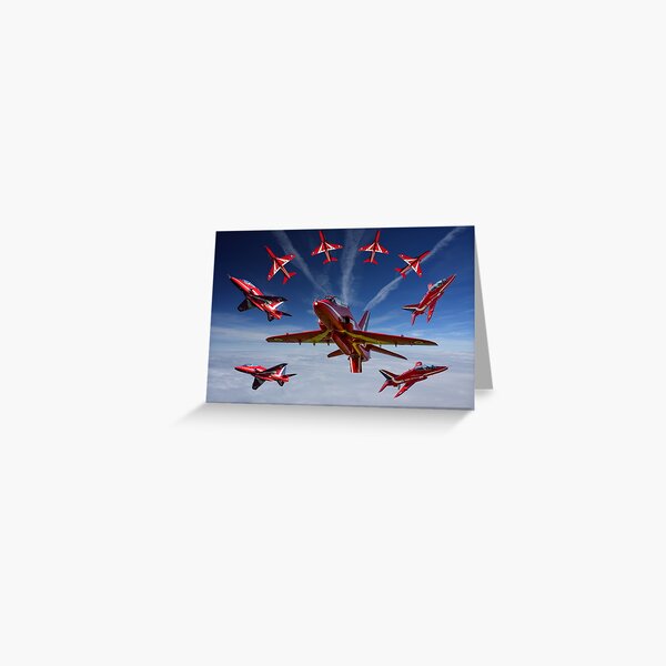 The RAF Red Arrows Greeting Card