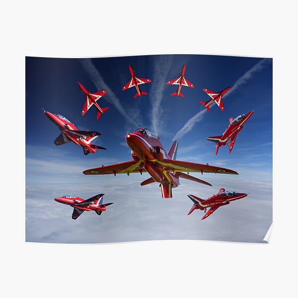 The RAF Red Arrows Poster