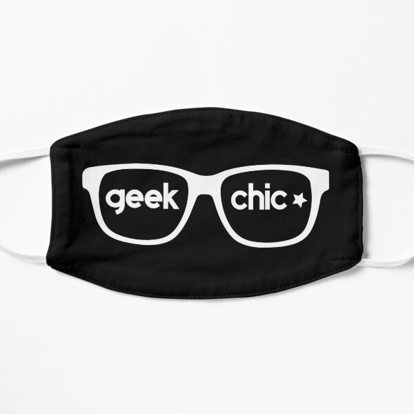 Geek Chic Nerdy Glasses Purple Blue Mask By Vicellisart Redbubble