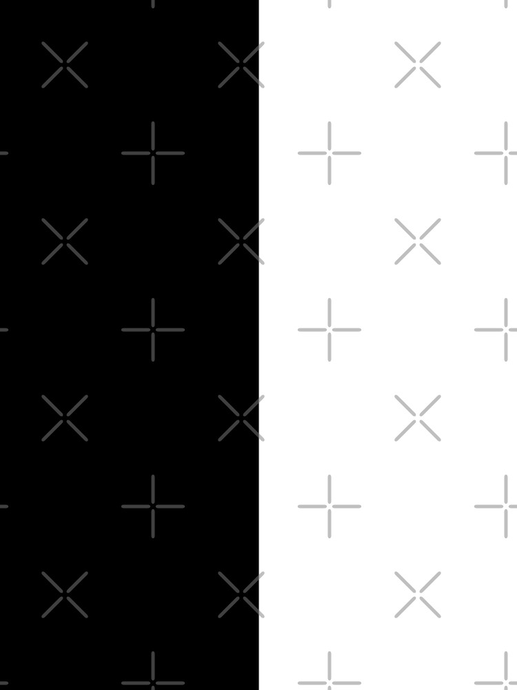 "Half Black Half White" Sticker by basitcv Redbubble