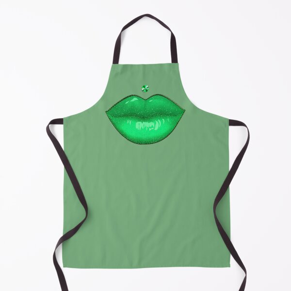 Item preview, Green Lipstick Pout Medusa Lips Piercing - Makeup designed and sold by GlamourChick.