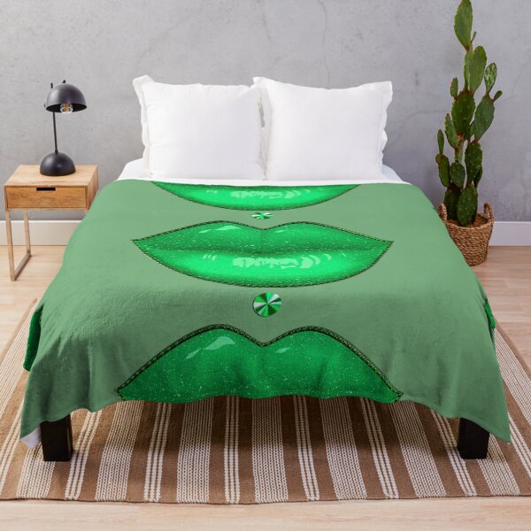 Item preview, Green Lipstick Pout Medusa Lips Piercing - Makeup designed and sold by GlamourChick.