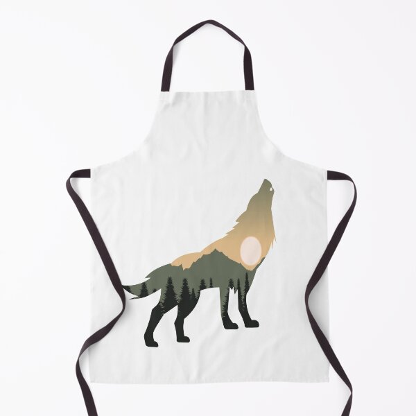 Item preview, wolf forest mountain sunset gift designed and sold by alaechamlal.
