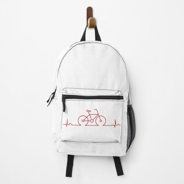 Item preview, Red Bicycle with pulse rate line, cardiology. designed and sold by TashaVector.