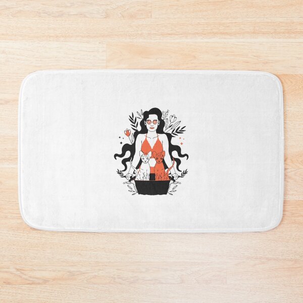 Item preview, Woman Driving cycle with two cats designed and sold by Cre8iveSkill.