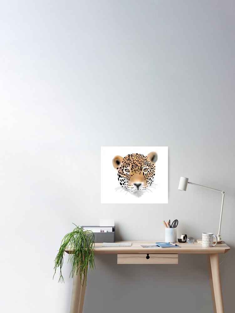 Watercolor Leopard, Poster