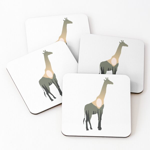 Item preview, giraffe forest mountain sunset gift designed and sold by alaechamlal.