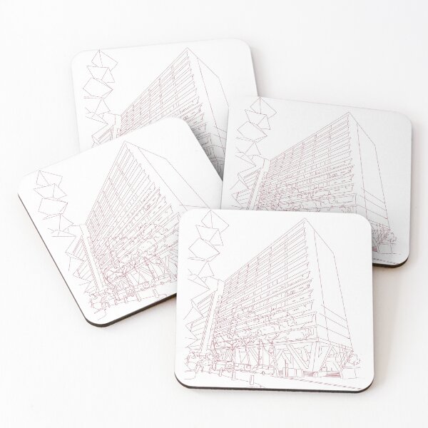 Item preview, Australia Square Red designed and sold by Pindigo Designs.