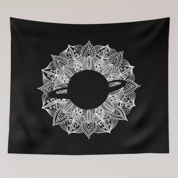 Item preview, White Mandala Circle Planet designed and sold by Sebastian Grafmann.
