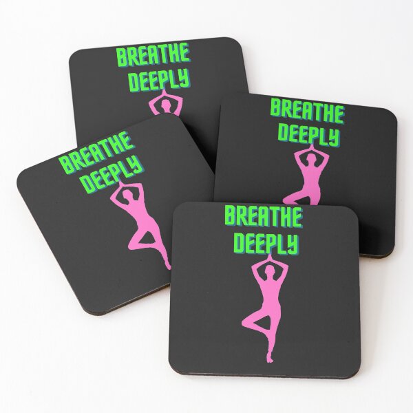 Item preview, Breath deeply, yoga mantra designed and sold by Lorify.