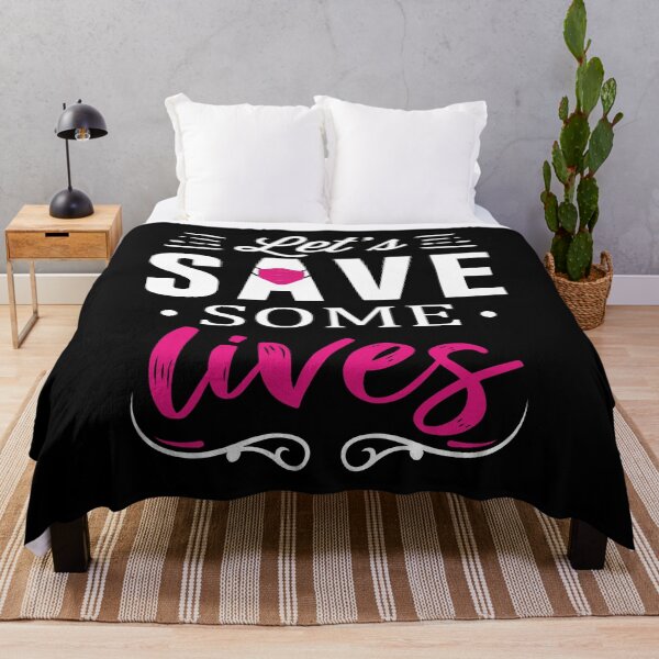 Item preview, Let's Save Some Lives (White) designed and sold by quoteedesigns.