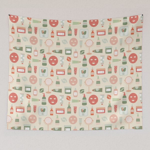 Item preview, Skincare Products and Tools Pattern designed and sold by Aysel's Designs.