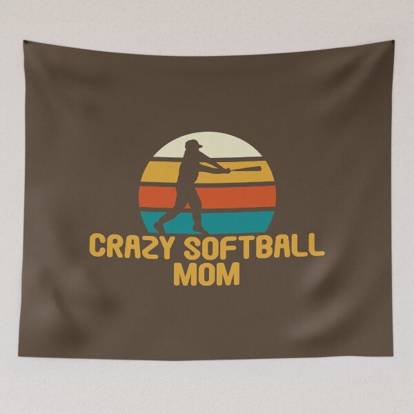 Item preview, Crazy softball mom designed and sold by Statim.