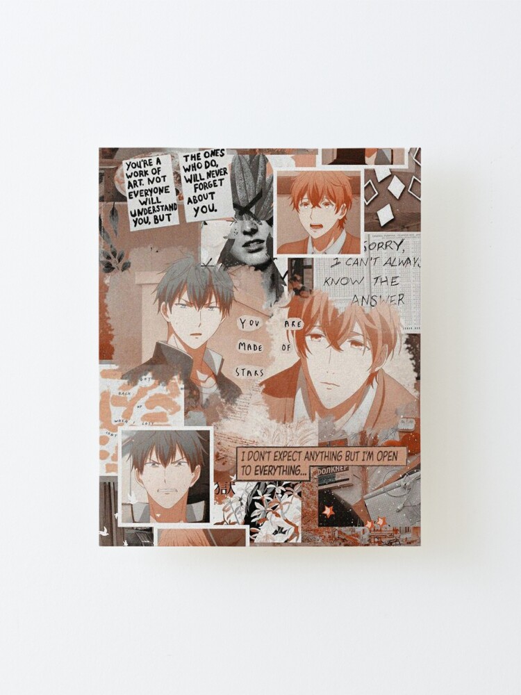 Given Anime Orange Collage Mounted Print By Bitoff Redbubble