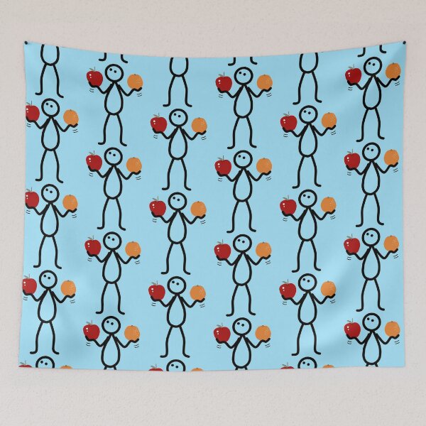 Item preview, Stickman / Apples And Oranges designed and sold by LotusCreations.