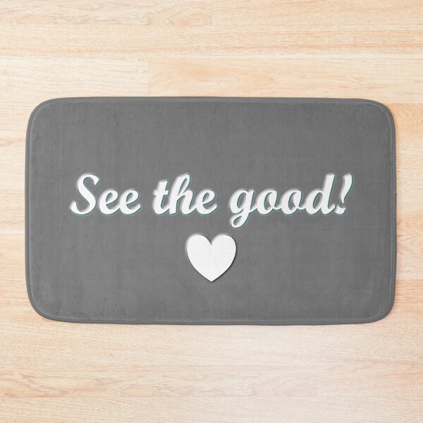 Item preview, Cute text of positive thinking saying see the good designed and sold by CiniArt.