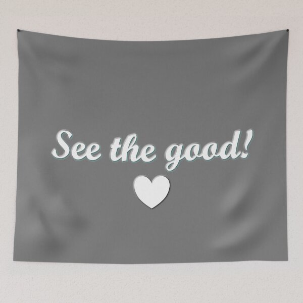 Item preview, Cute text of positive thinking saying see the good designed and sold by CiniArt.