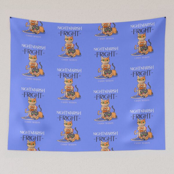 Item preview, Nightmarish Fright | Halloween Holiday | Trick-o-Treat Cats designed and sold by Ainbowz-Artwork.