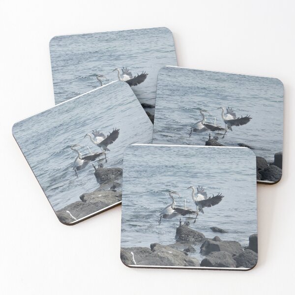 Item preview, Migratory birds flapping their wings in the korea Jeju sea  designed and sold by human8891.