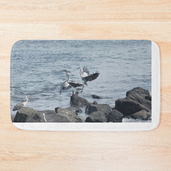 Item preview, Migratory birds flapping their wings in the korea Jeju sea  designed and sold by human8891.