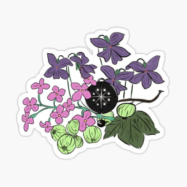 Pretty Purple Lilac Flower Sticker for Sale by WPhotographyW