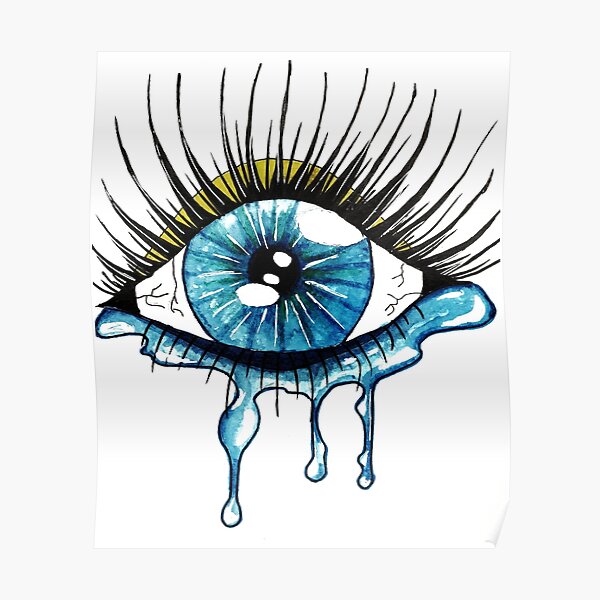 Poster Weinenden Auge Redbubble