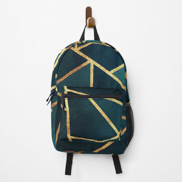 Item preview, Midnight Green Gold Stone Geometric designed and sold by MA DESIGNS.