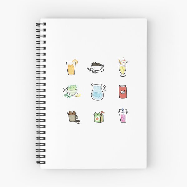 Item preview, cat drinks designed and sold by TeaBag114.