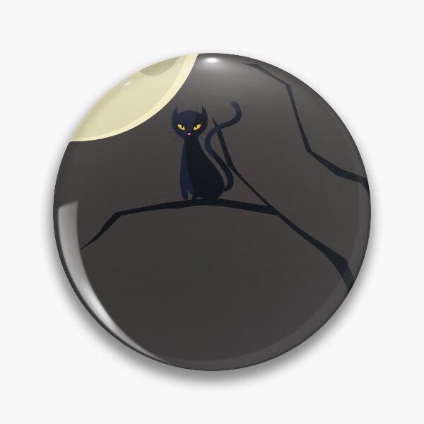 Artikelvorschau, Mondhexenkatze Halloween entworfen und verkauft von AGDesignstore.