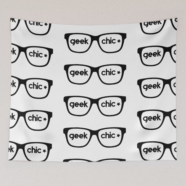 Item preview, Geek Chic Nerdy Black Glasses designed and sold by VicEllisArt.