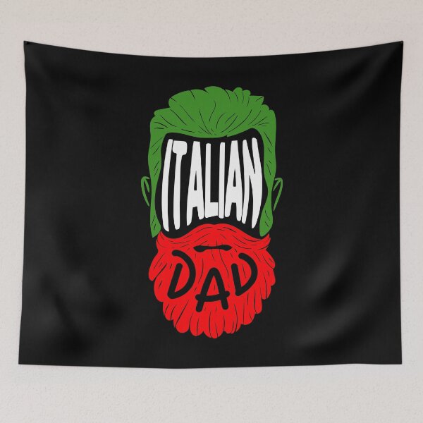 Item preview, Italian Dad - Tattooed and Bearded T-Shirt designed and sold by biNutz.