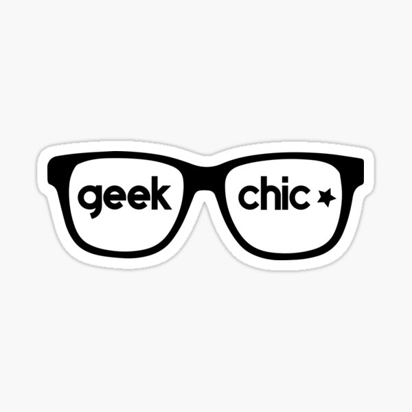 White 2025 geek glasses