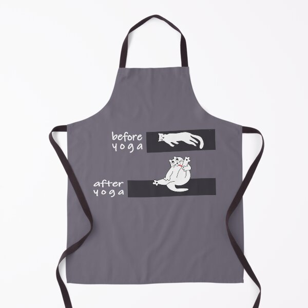 Item preview, Before Yoga, after yoga funny cat stretching gift designed and sold by CareShare Design.