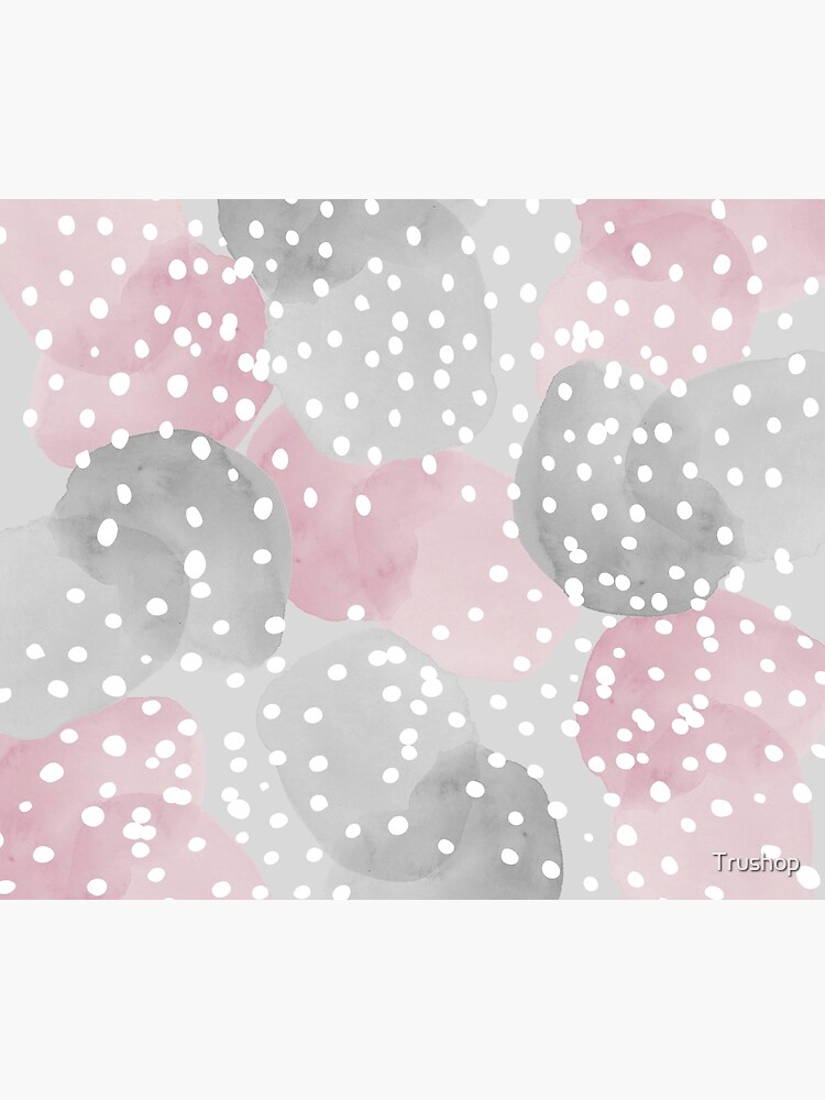 Disover Pink and grey pastel Shower Curtain