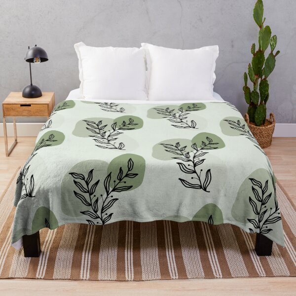 Item preview, Abstract Leaves Design on Green Background designed and sold by Moodyandmellow.