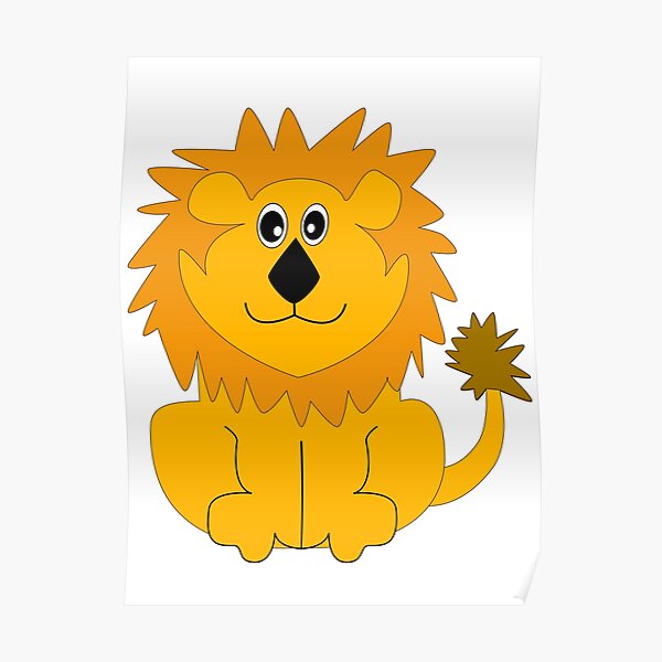 Cute lion Poster