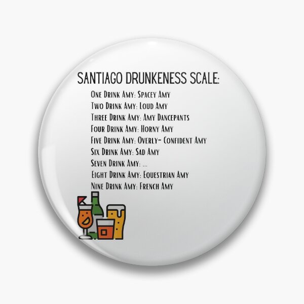 Item preview, Santiago Drunkeness Scale designed and sold by stoPCereal.
