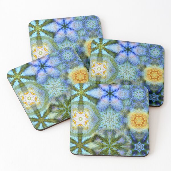 Item preview, Fuzzy caleidoscopic mandala designed and sold by byulvenberg.