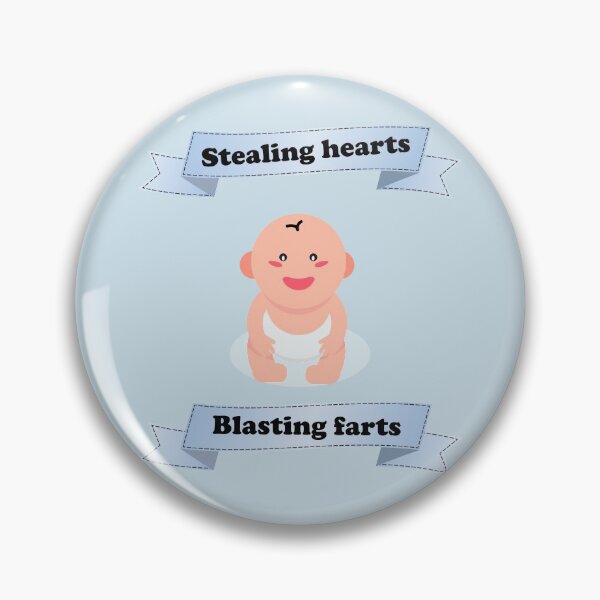 Item preview, Stealing hearts and blasting farts cute baby blue straight banner designed and sold by Deegital18.