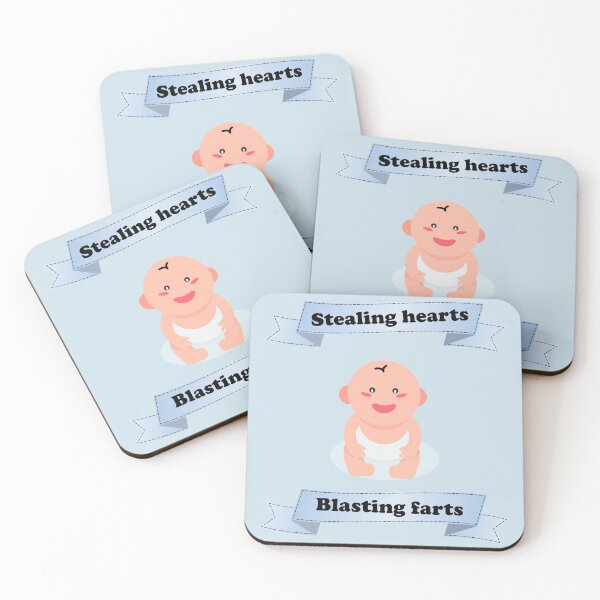 Item preview, Stealing hearts and blasting farts cute baby blue straight banner designed and sold by Deegital18.