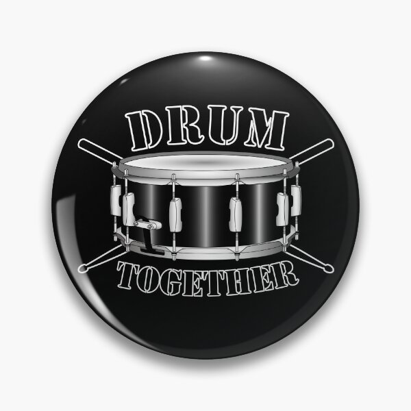 Item preview, Drum together text snare drum and sticks for drummers designed and sold by CiniArt.