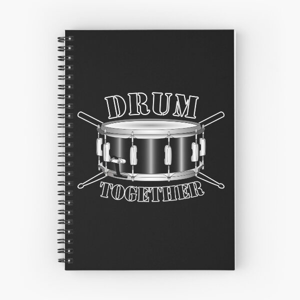 Item preview, Drum together text snare drum and sticks for drummers designed and sold by CiniArt.
