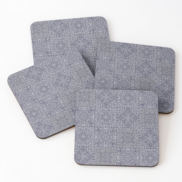 Item preview, Patterned tiles quilt, purple designed and sold by ToEllaBloom.